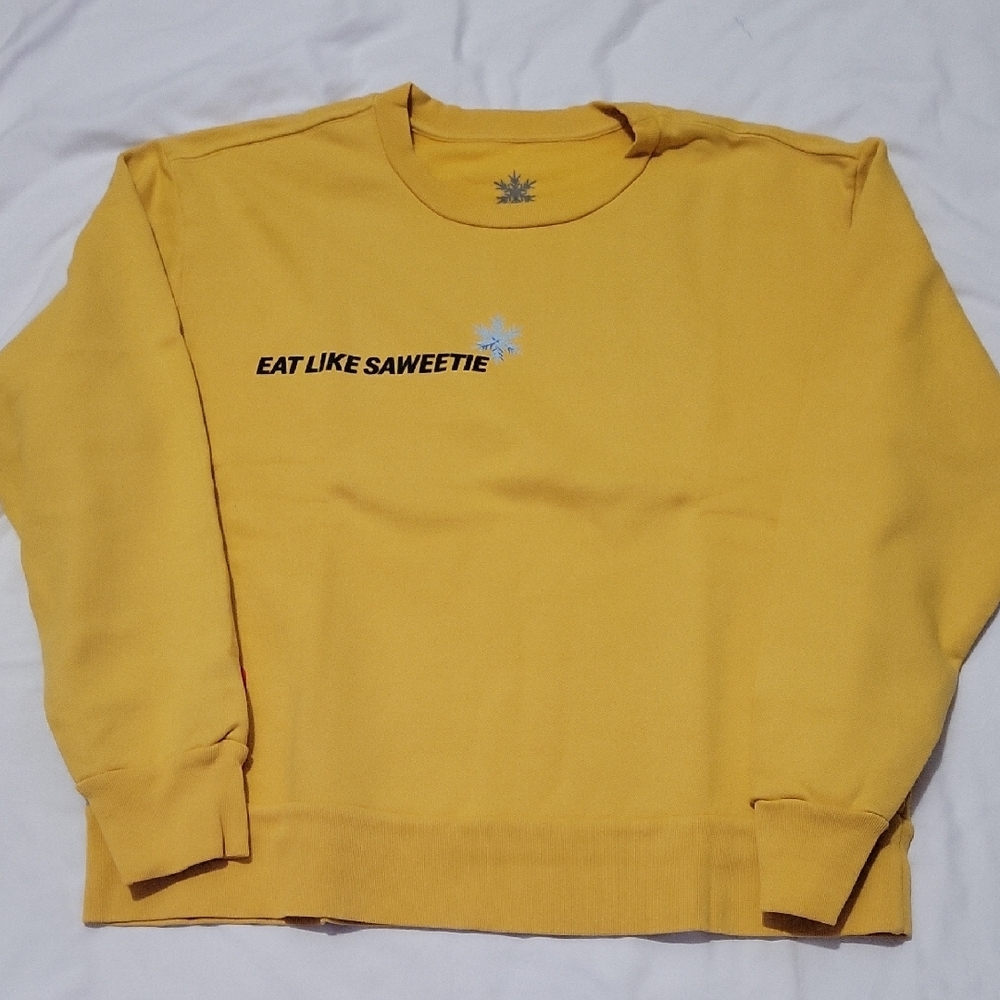 Saweetie Mcdonalds UNRELEASED Men's Medium Yellow Sweater